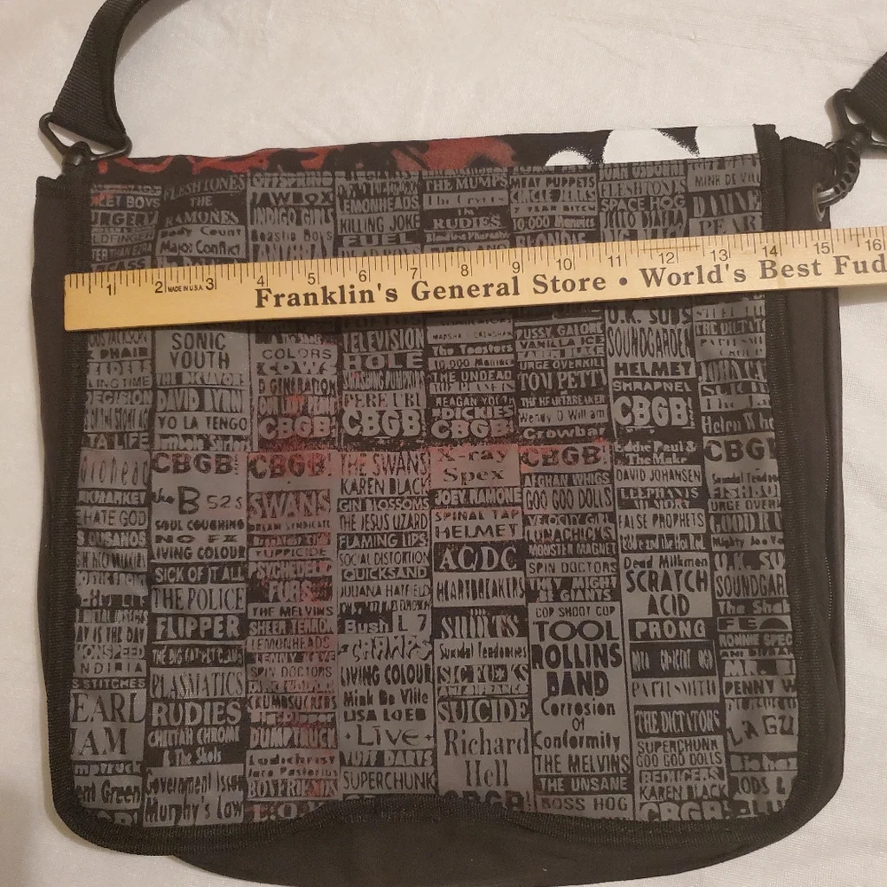 CBGB - Punk Rock Club Messenger Bag. Unisex.